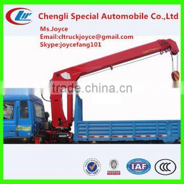 12t Lorry Truck Crane With Grab, A Crane Of 12000kg Capacity