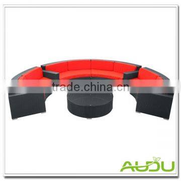 Audu Commercial Resin Oval Wicker Outdoor Lounge Furniture photo-5