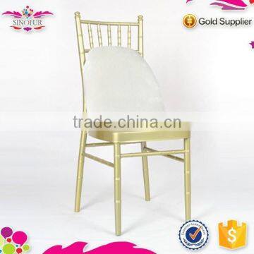 Cheap Price Qindao Sinofur Stacking Elegant Gold Metal Chiavari Chair photo-5