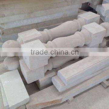 White Marble Baluster Light Stair Handrail photo-3