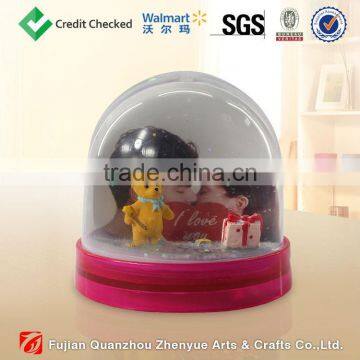 2014 custom plastic snowball with photo inside