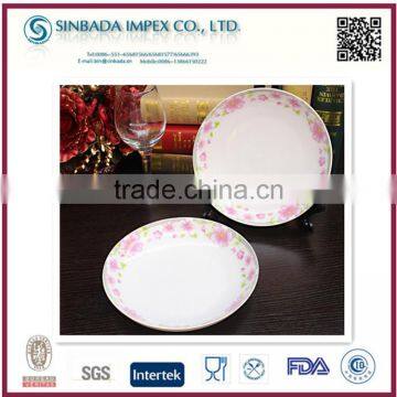 hot sale porcelain material 10.5inch high quality dry fruit plate