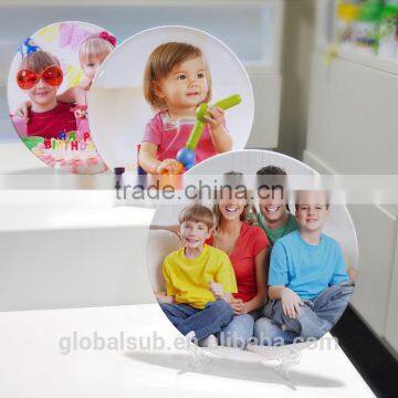 Wholesale 8 Inch Sublimation Glass Printing Plate Dishes