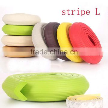 M024 safety baby product rubber plastic stripe L edge protector,corner edge guard