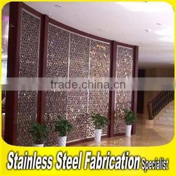 2015 Fashion Design 304 Stainless Steel Decorative Room Divider Door photo-3
