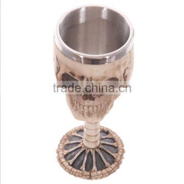Creative Household Palm Skeleton Stainless Steel Wine Goblet 3D Knight Skull Goblet Steel For Sale photo-4