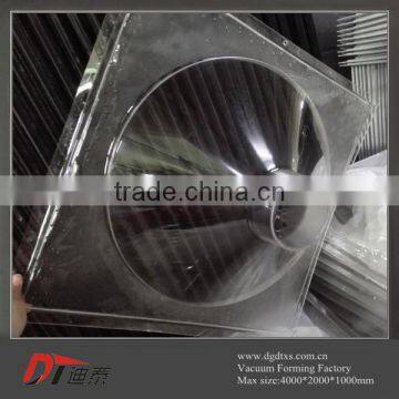custom PVC plastic clear Cone proofs shell by vacuum forming