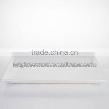 Wholesale white porcelain cheap square dinner plates in stock