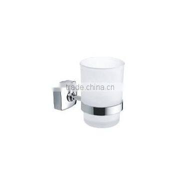 Wholesale Chrome Finishing Wall Hanger Single Tumbler Holder Glass Toothbrush Holder