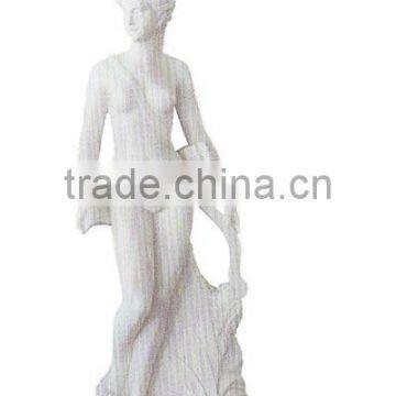marble Woman Sculpture pedestal