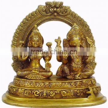 Custom Indian Handicrafts Laxmi Ganesh Idol Statue photo-2