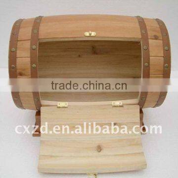 Pine Wood Small Wooden Barrel Decoration photo-5