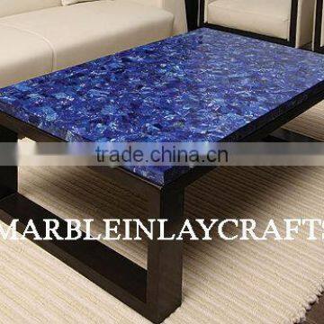 Marble Lapis Lazuli Table Top, Lapiz Stone Table Top