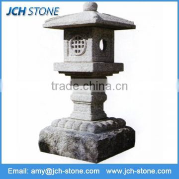 Granite chinese stone lantern grey granite outdoor lanterns