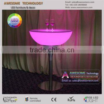 Europe Moree Glow Led Round Bar Table (TP115)