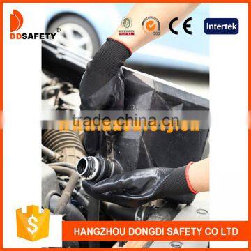 DDSAFETY 2017 Promotion Waterproof Nitrile Glove Working Glove Safety Glove