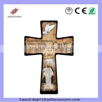 Ceramic Jesus Wall Cross Ornament Hanging photo-5