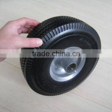 410/3.50-4 Steel Rim Hand Trolley PU Rubber Wheel