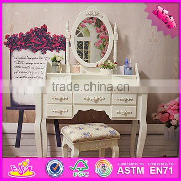 2016 wholesale luxurious bedroom solid wooden makeup vanity W08H057