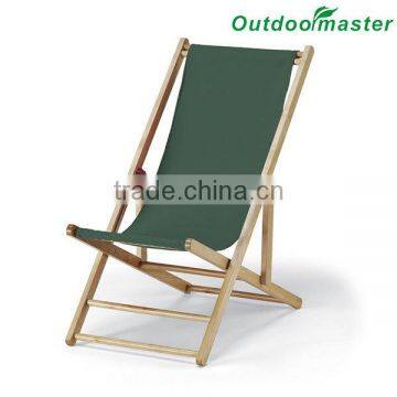 Patio Lightweight Sling Wooden Beach Folding Chair photo-2