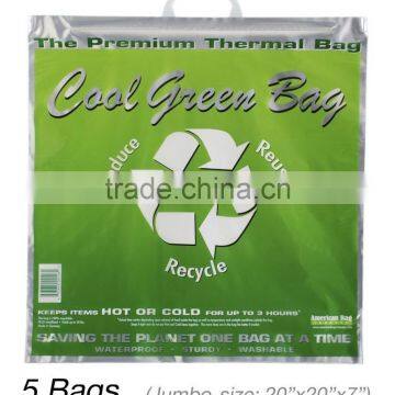 Large Supermarket Thermal Lunch Bag / Thermal Insulated Lunch Bag/Thermal Insulated Cooler Bag photo-3