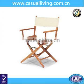 Outdoor cotton canvas folding wooden director beach fishing chairs