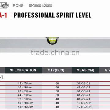 Leveling Instrument Two Bubbles Professional Aluminum Spirit Level photo-2