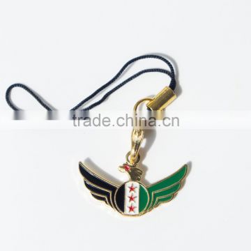 Free Syria Flag Shaped Metal Custom Keychain,Key Chain,Key Ring