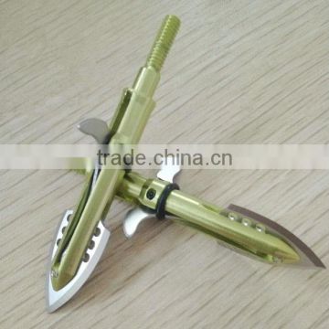 Archery olive green arrow broadheads,arrowheads for hunting