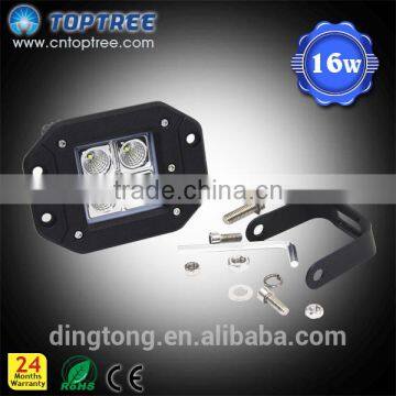 3" Cube Flush Mount LED Light ATV UTV auto parts light 16w 20w available