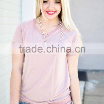 t Shirt Design 2017 Women Super Soft Lightweight Solid Short Raglan Sleeve Tops Knitwear Women photo-2