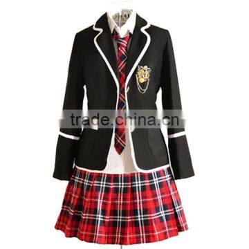 Girl's Formal Felt School Uniform Blazer With Skirt/School Jacket photo-4