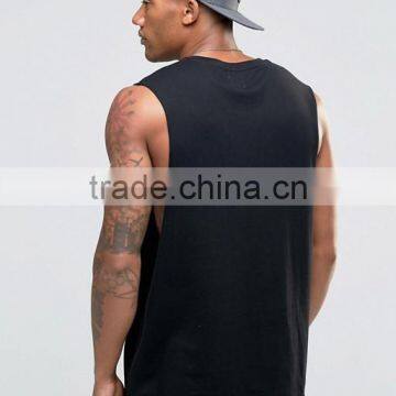 Best Price High Quality New Design Summer Cool Custom Black Gym Wear Comfortable Cotton Polyester Casual Men's Sport Tank Tops photo-2