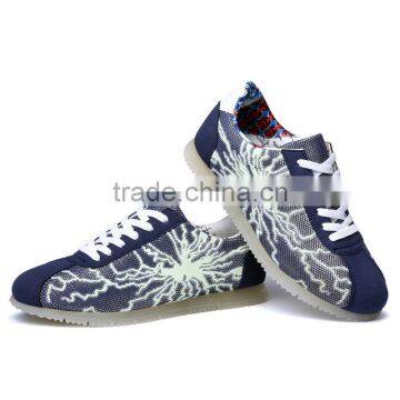 New Style Fashion Men Light Casual Shoes Sneakers Sample for Male, Adults Fluorescence Light Sport Shoes Sneakers for Men Good photo-5