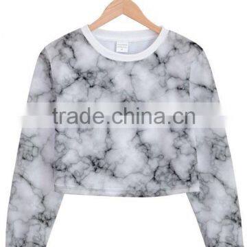 Crop Top Sweatsirt With Your Design. No Minimum. Real Factory. 3-5 Days Production photo-2