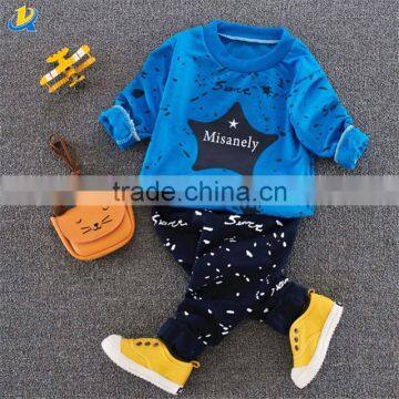 Children hoodies sweatshirt suit 100% cotton cartoon sports suit wholesale