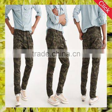 wholesale fashion slim fit camo cargo pants trouser for mens stretch camo fabric new style jeans pants guangdong man clothes