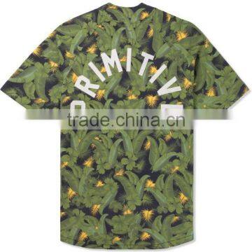 Custom All Over Print Sublimation Baseball Jersey With Button and Embroidery Logo Patch for Men Streetwear Wholesale photo-2