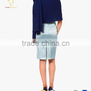 Navy Blue Wrap Poncho Shawl photo-2