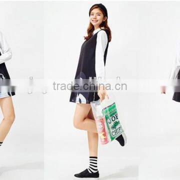 Women's Black Knitting Small Hem A Printed Sleeveless Dresses photo-2