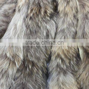 BBG-H-6 Dyed Large Raccoon Collar Fur Trim for Winter Coat Parka photo-5