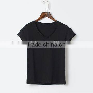 High Quality Promotional Custom Design Short Sleeve Cheap Plain Blank T-shirt Women