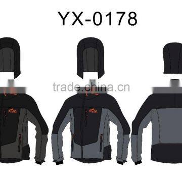 Gift to man tactical jacket with waterproof zipper hooded jacket