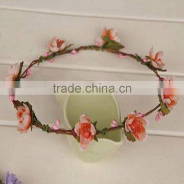 Hunter Multi Flower Bridal Headpiece Floral Halo Floral Head Wreath photo-5