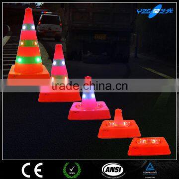 China supplier rechargeable LED light Traffic cone reflective sleeve for cone