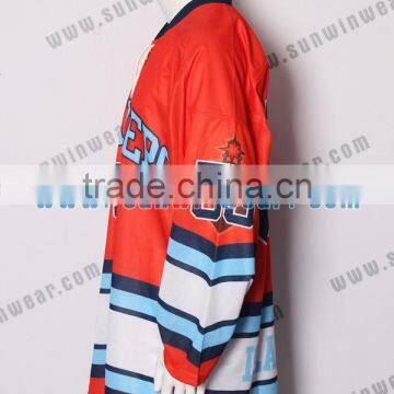Custom OEM Professional 120 Gsm Slim Fit Capitals Hockey Jersey photo-2
