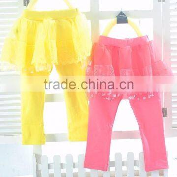 Wholesales Spring Cotton Printing Girls Children Elastic Leggings photo-3