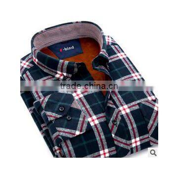 Wholesale Plaid Microfiber Flannel Shirt Designs for Men Fashionable Dress Shirt Manufacturers photo-5