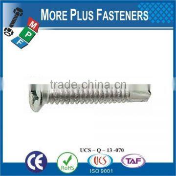 Made In Taiwan BDS Thread Type Countersunk Flat Head Cross Recessed Phillips Flat Head Self Drilling Screw photo-3