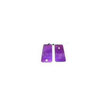 960 * 640 Pixels Plating Mirror Glass Purple Apple IPhone 4 /4G Digitizer LCD Assembly Kit